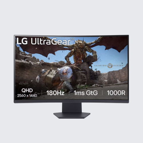 LG 31.5 (80 cm) UltraGear™ 180Hz QHD 1ms (GtG) HDR10 1000R Curved Gaming Monitor