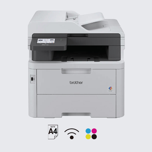 Brother MFC-L3760CDW Auto Duplex Color Laser Printer, 3.5” Touch Screen Display, (Print Scan Copy Fax), 512 MB Memory, ADF