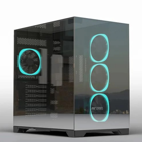 Cabinet Ant Esports Crystal Mirror Black